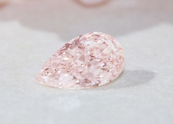 Fancy Pink Lab Grown Colored Diamonds CVD Pear Modified 2+ct IGI Certificate