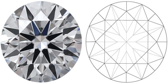 Certified Synthetic Diamonds Round Brilliant Cut Diamond 1-5CT Cvd white diamonds