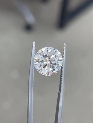 10 Mohs Colorless Round Brilliant Cut CVD Lab Grown Diamonds 2.5ct-3ct