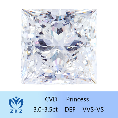 Princess Shape Loose Lab Grown Diamond Synthetic With IGI Certification