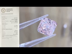 Lab Created Colored Diamonds cushion loose diamond fancy intense pink