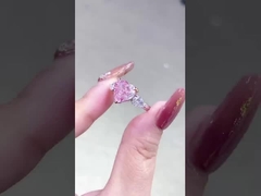 heart pink diamond ring
