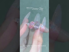 Oval pink diamond ring