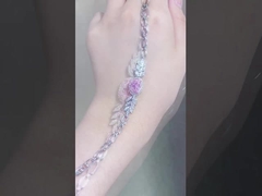 Diamond Bracelet Cultivated Diamonds Jewelry Production Pink Diamond bracelet Oval shape