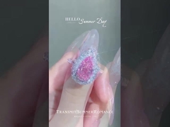 Lab Diamond Jewelry Diamond Ring Pendant Necklace Jewelry Design Pink Pear Value Product