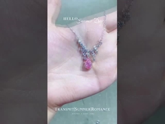 Lab Diamond Jewelry Diamond Pendant Necklace Lab Created Colored Diamonds Pink Pear