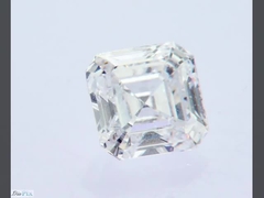 Lab grown CVD white diamonds asscher cut