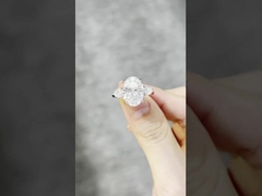 Lab Made Diamond Jewelry Three Stones Engagement Wedding Rings cultivated diamonds