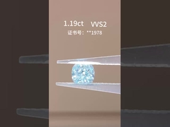 ZKZ lab grown blue diamonds Cushion Cut