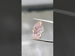 10CT Fancy Intense Pink Pear Shape Lab Grown Diamonds IGI Certified Diamonds Pink Diamonds