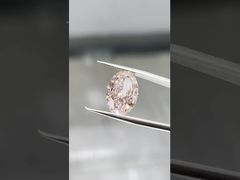 10CT Fancy Intense Pink Oval Shape Lab Grown Diamonds IGI Certified Diamonds Pink Diamonds